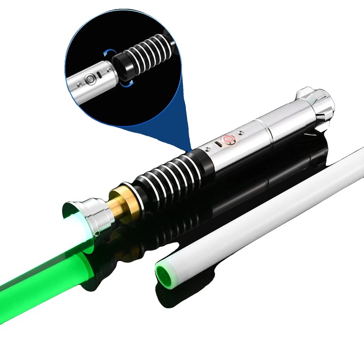 Играчка сабя, звукови ефекти, персонализирани визуални характеристики, многоцветна, лека