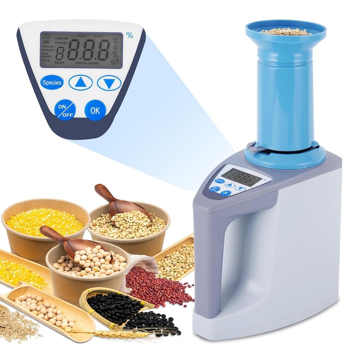 YJINGRUI LDS-1G Влагомер за зърно, цифров, 3-35%, компактен, лесен за използване