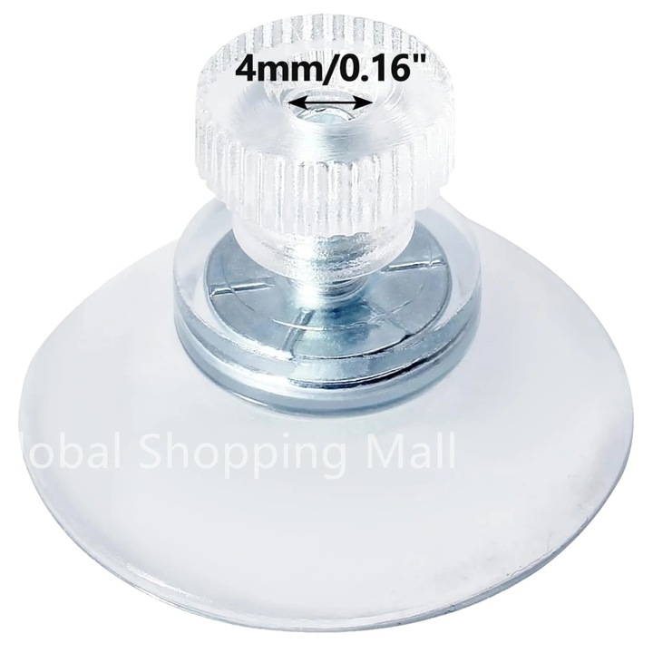 Suporturi de baie, 50 buc, ventuze cu adeziv puternic, 32mm, PVC