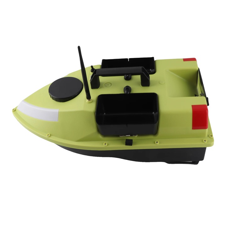 Лодка за захранка, 3 контейнера за стръв, D20 12000mah, безжично управление, средни до големи размери