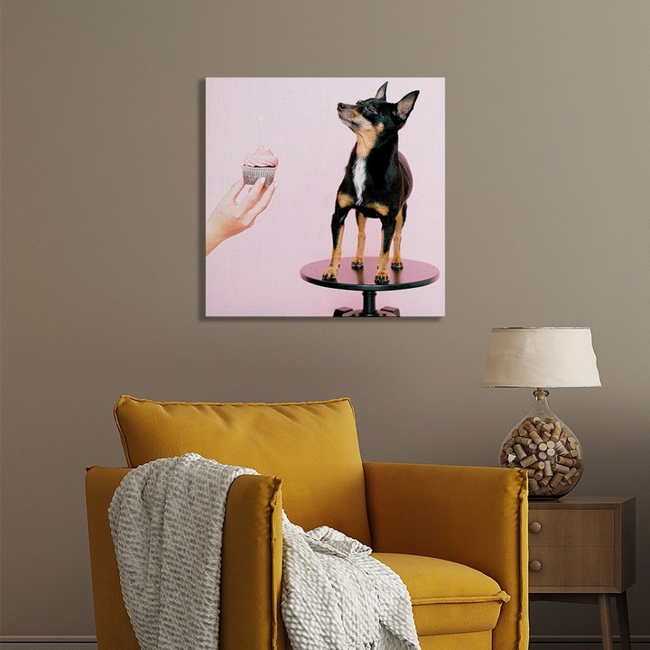 Tablou canvas personalizat cu fotografia ta, 50 x 50 cm, Cabis