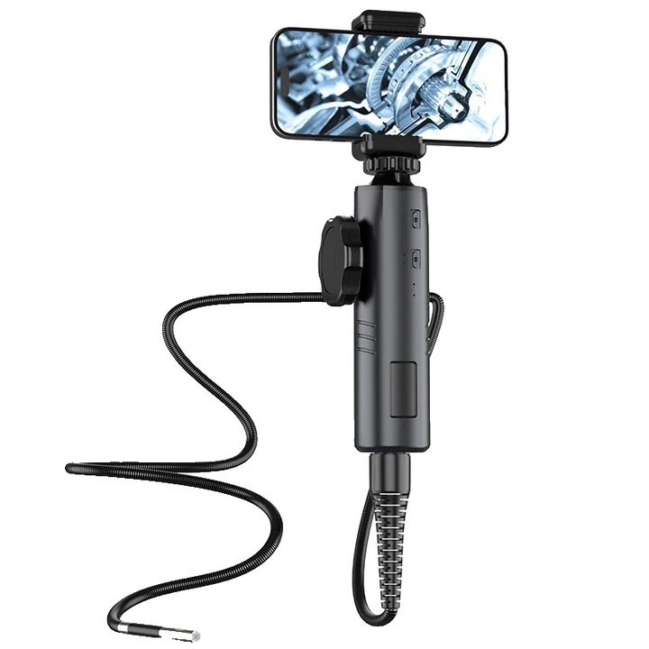 Kétirányú Forgó Szonda, 1080P Kamera, 6mm, 1m, állítható LED-ekkel