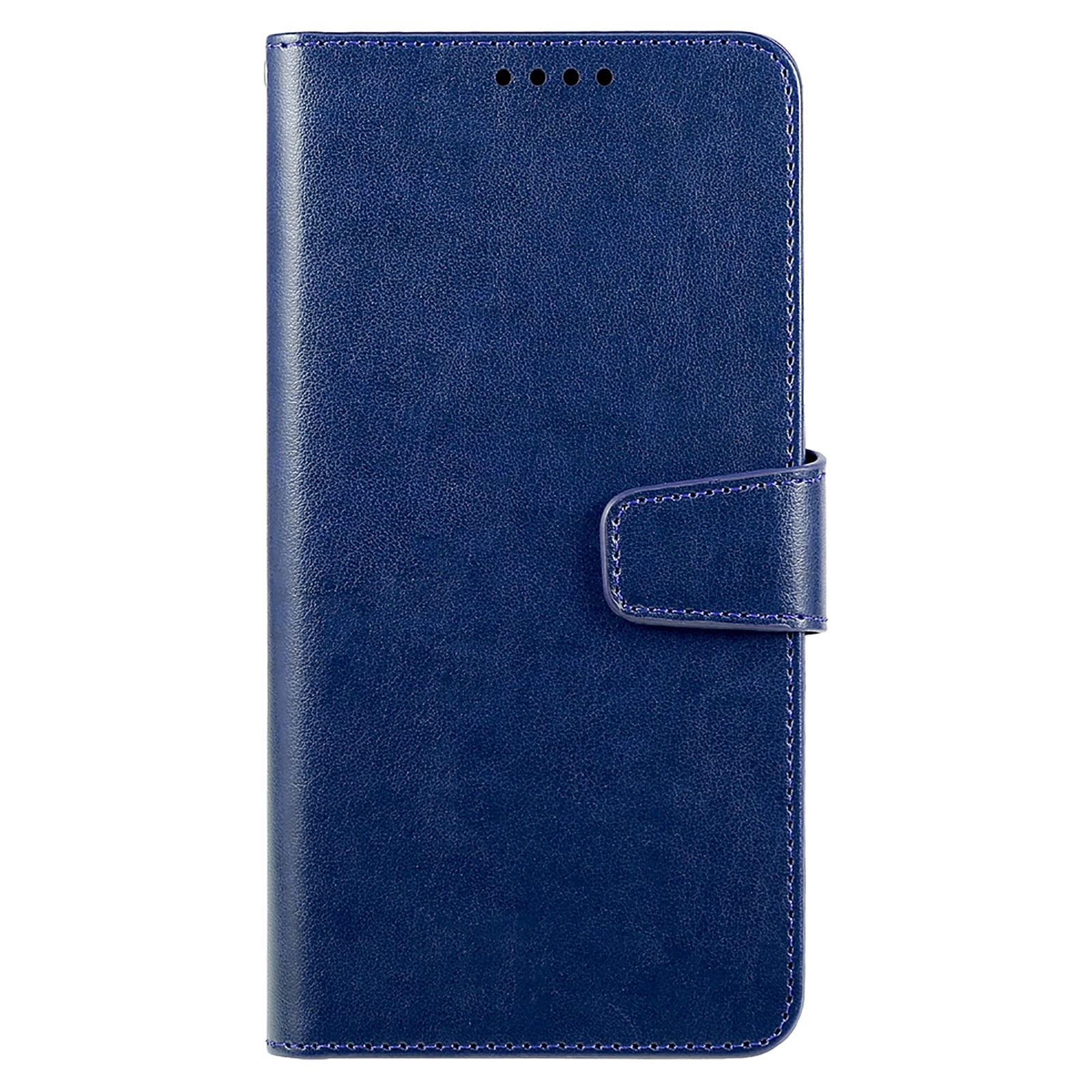 Husa pentru Samsung Galaxy S25, Omelivon, piele fina, Albastru, tip carte, cu portofel interior