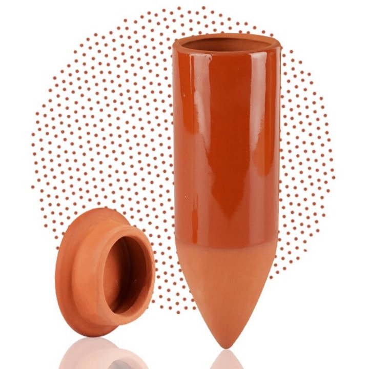 Udator pentru flori si plante, 530ml, teracota, 5 bucati