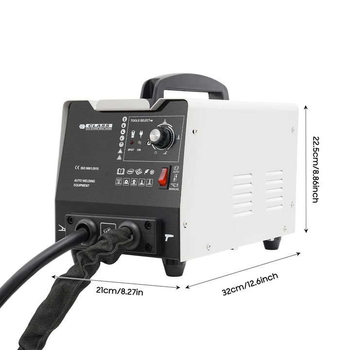 Karosszéria egyengető készülék, ponthegesztő gép, 3000W 3500A, 220V hálózati tápellátás, vas alumínium ház, fehér