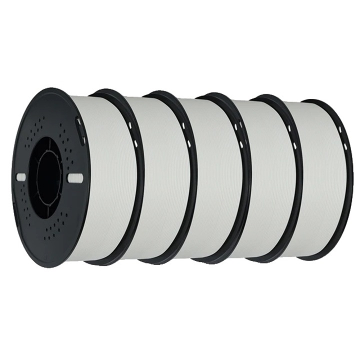 Filament 3D ABS Fehér, 5kg, magas ellenállás, sokoldalú kompatibilitás