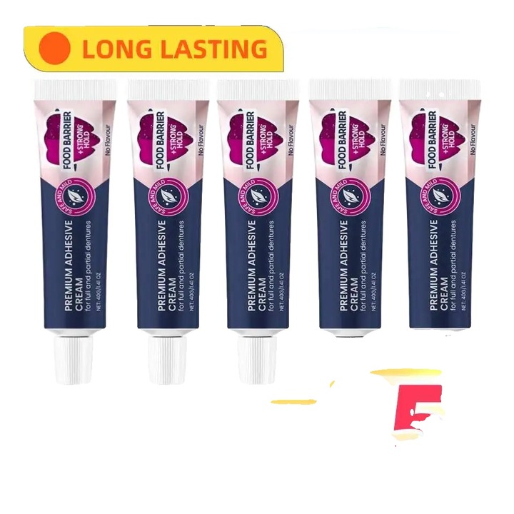 Adeziv pentru proteze dentare, 5PCS, fixare puternica, confort de lunga durata