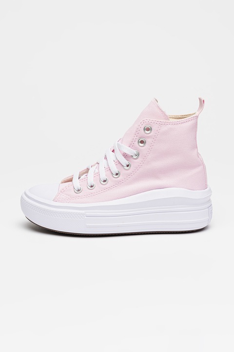 Converse, Pantofi sport cu sireturi Chuck Taylor All Star Move, Roz deschis
