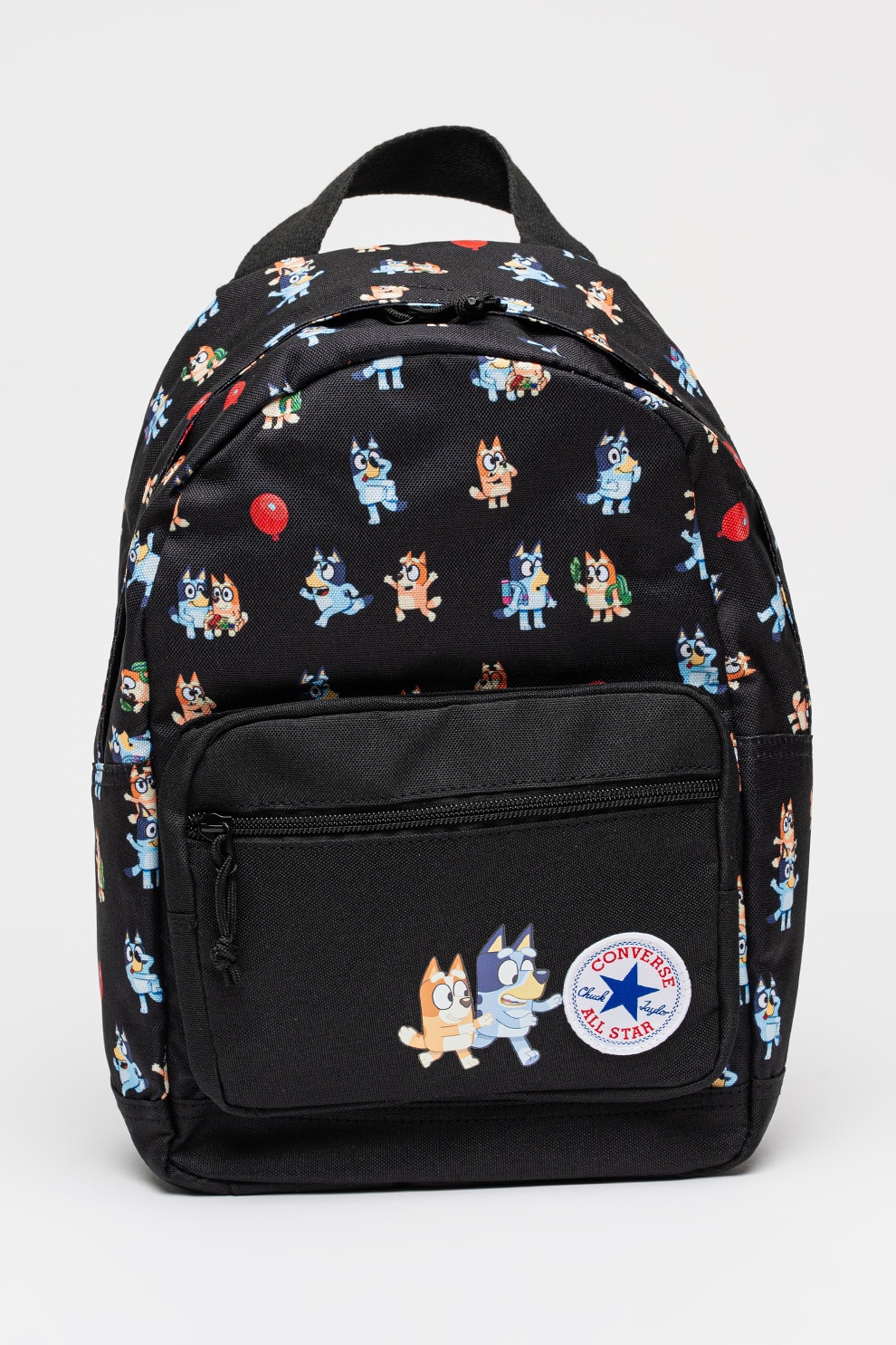 Converse, Rucsac din material textil cu model Bluey Go, Negru, Albastru deschis