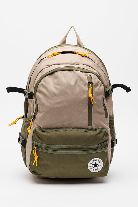 Converse, Rucsac unisex cu buzunare multiple Straight Edge, Bej, Kaki