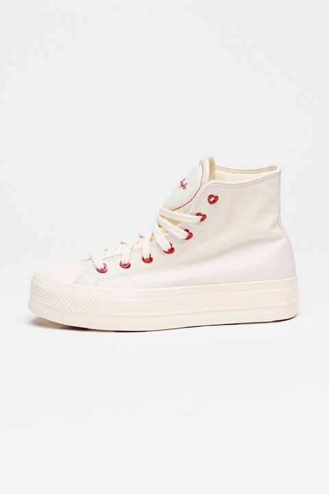 Converse, Tenisi mid-high Chuck Taylor All Star Lift, Alb