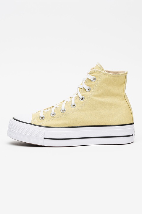 Converse, Tenisi cu logo lateral Chuck Taylor All Star, Verde pal
