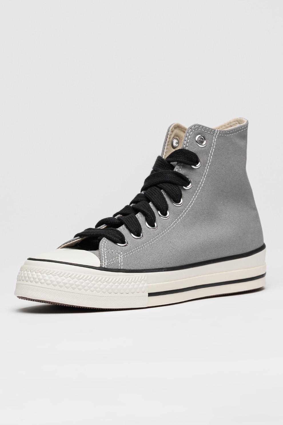 Converse, Tenisi mid-cut unisex Chuck Taylor Throwback, Alb, Negru