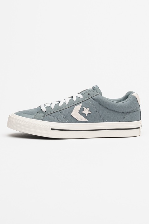 Converse, Pantofi sport low-cut unisex din material textil, Albastru prafuit