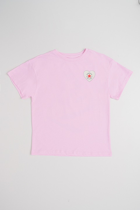 Converse, Kerek nyakú mintás póló, Halványlila