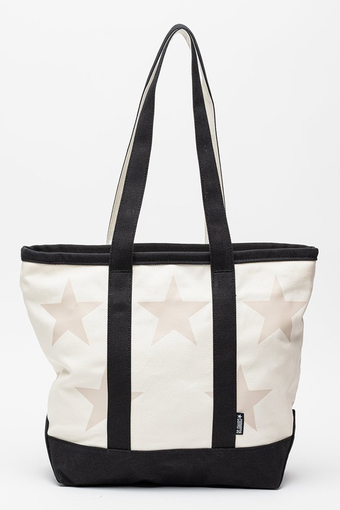Converse, Five Star tote fazonú vászontáska, Fehér, Fekete