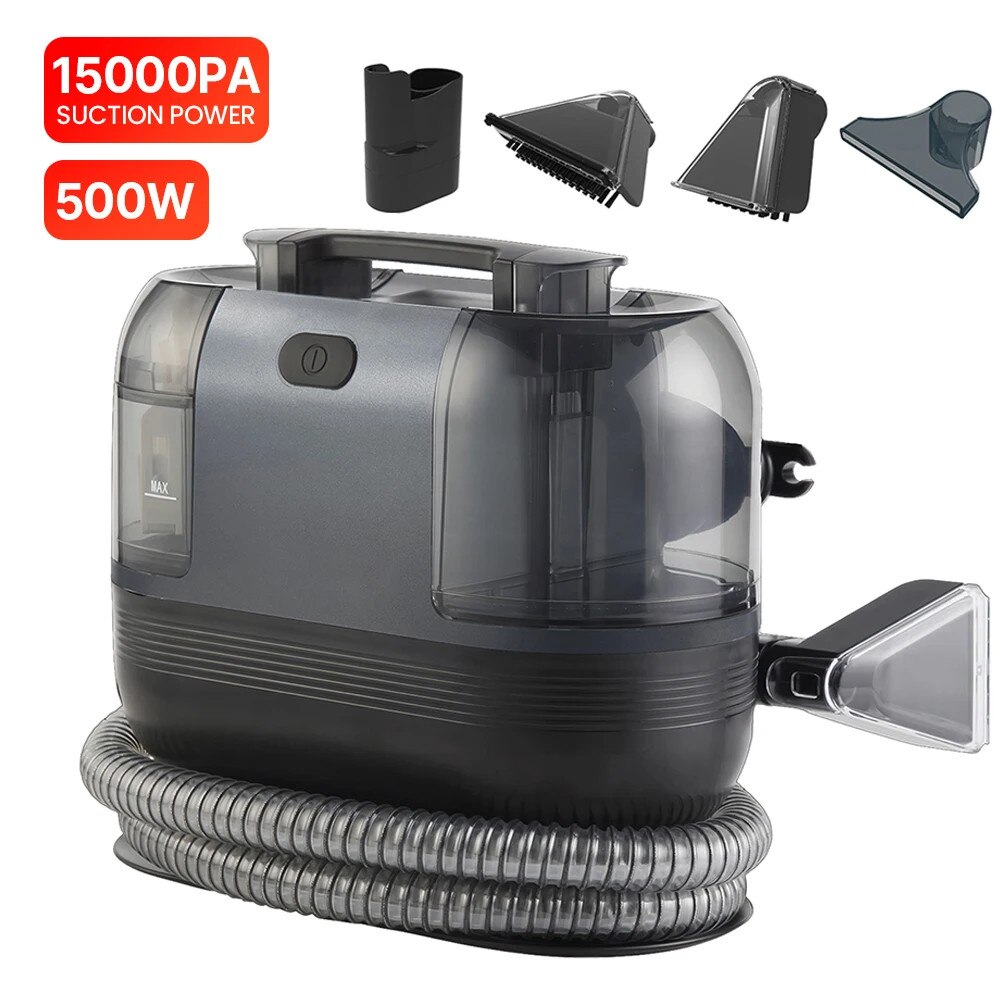 Aspirator pentru covoare, 500W, putere de aspiratie 15Kpa, design portabil, dimensiuni compacte