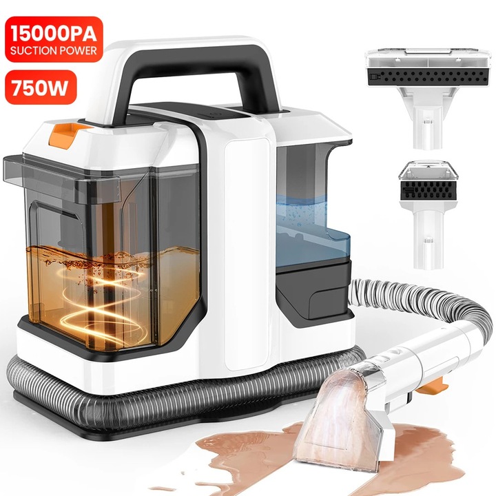 Aspirator pentru covoare, 750W, putere de aspiratie 15Kpa, design portabil