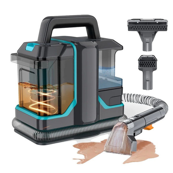 Aspirator pentru covoare, 450W, 11Kpa, design portabil, dimensiuni compacte, Gri inchis