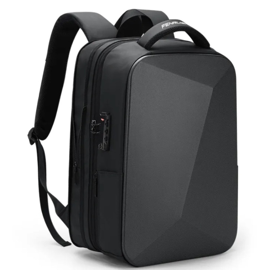 Rucsac Laptop 15 inch, SALENDRO, impermeabil, extensibil, negru, 18L-32L