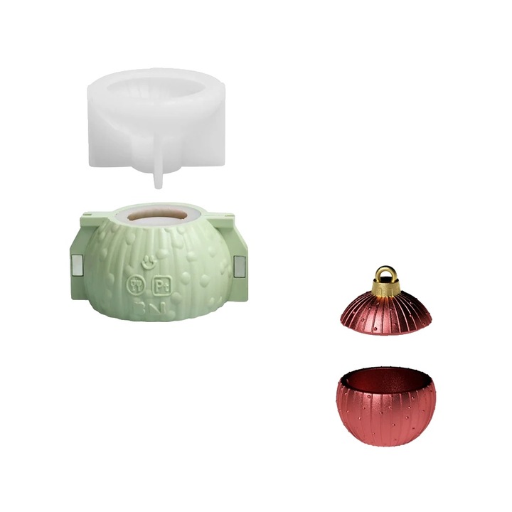 Matrita lumanari, silicon flexibil, forma glob, model L5