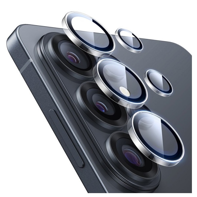 Folie Protectie Camera Individuala Armorite Compatibila Cu Samsung Galaxy S26 ultra, Rama Metal, Aplicator Inclus, Clear