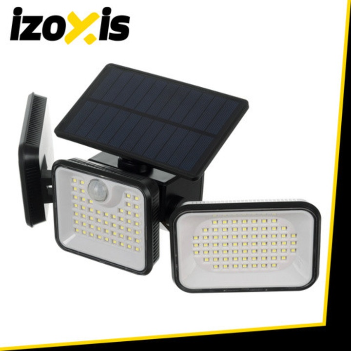 Lampa solara de gradina LED cu senzor de miscare crepusculara IP65