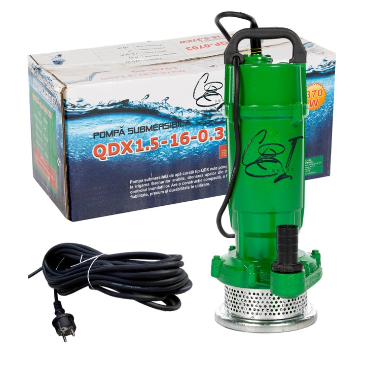 Pompa submersibila COBI SMART QDX-16M, 0.37 kW, 16m inaltime refulare, fara plutitor