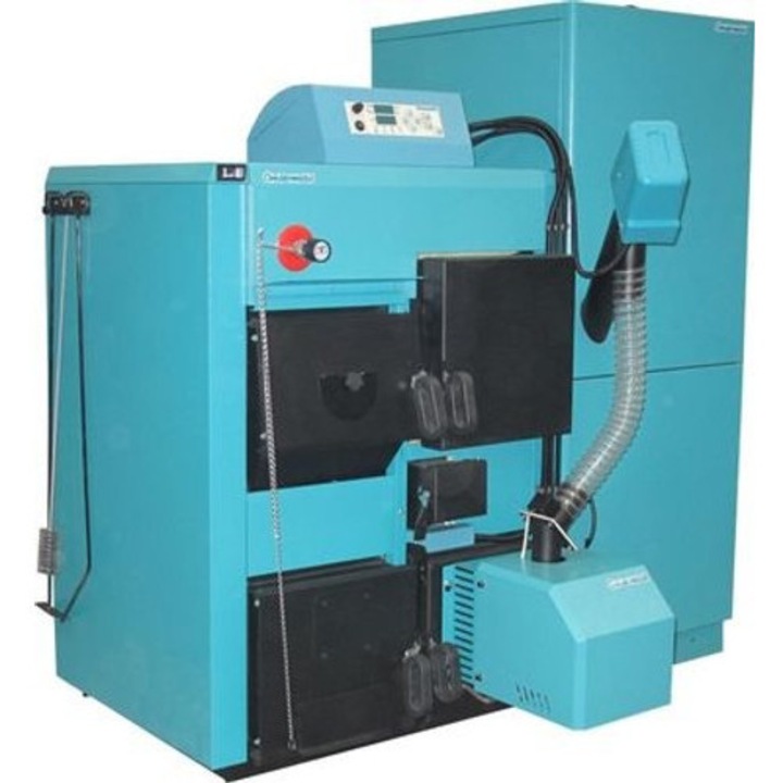 Cazan pe peleti Centrometal CentroPlus 50 kW, dublu, 370 litri, automat, tabla de otel