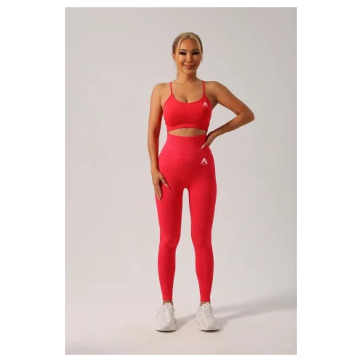 Bustiera sport, Fitskin, Soft Sculpt, amarant, mărime L