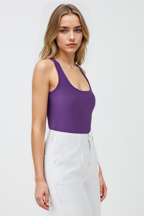 JIMMY KEY, Top slim fit uni, Violet