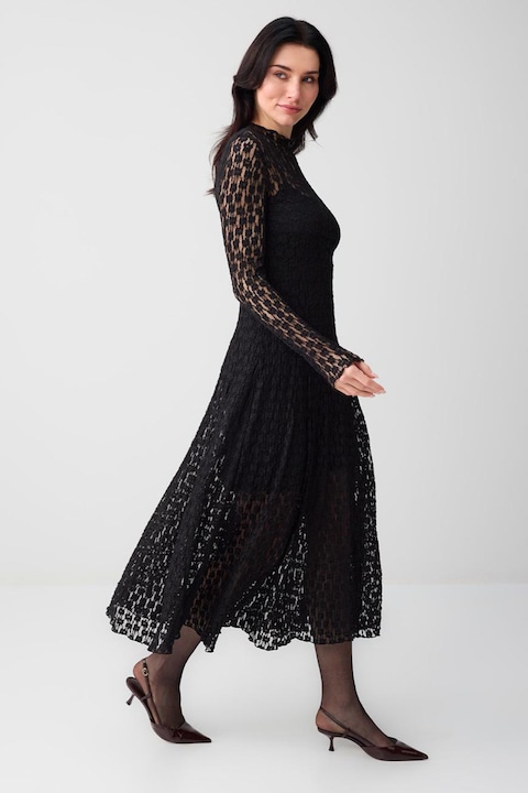 JIMMY KEY, Rochie evazata din dantela, Negru