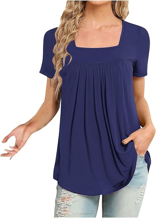 Tricou dama Florboom, maneci scurtedwqdwqfdwqf, Bleumarin