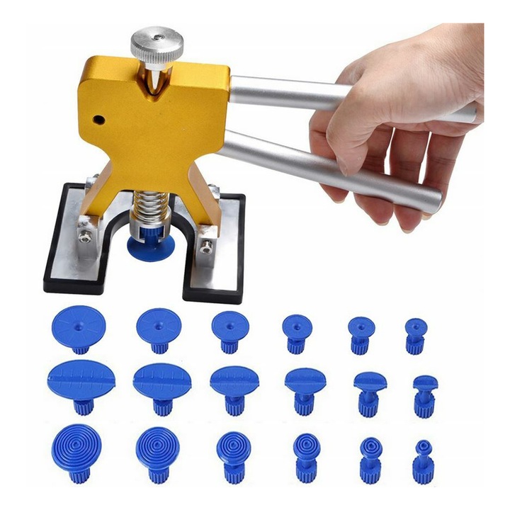 Presa pentru indreptat lovituri de grindina, INVENTO, cu 18 ventuze