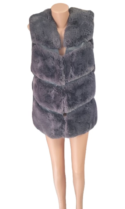 Сива дамска жилетка Vesta, Сив