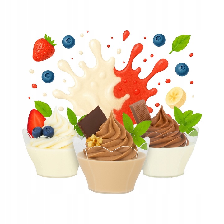 Set 24 Cupe pentru Desert, 75 ml, Transparent, 6x4cm