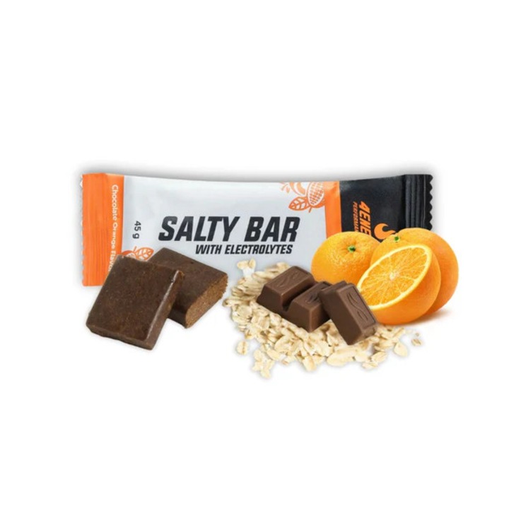Baton sarat cu electroliti 4Energy, vegan, ciocolata si portocale, 45g