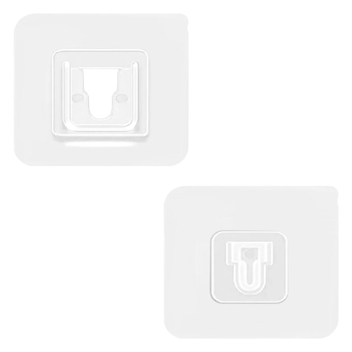 Cărlice autocolante cu două fețe, transparente, set 6x6cm