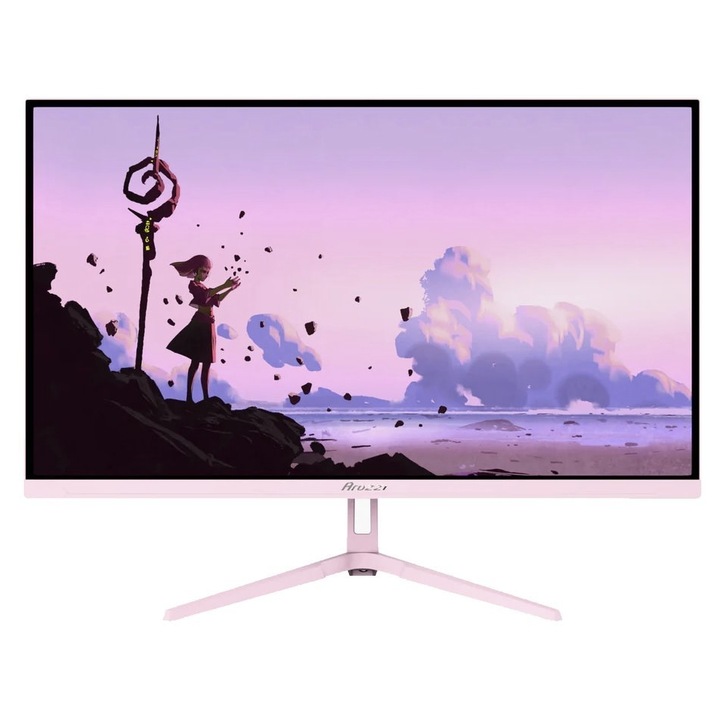 Monitor Gaming IPS LED Arozzi Nova 27" AZ-NO-27T2K180-PNK, QHD 2560 x 1440, HDMI, DisplayPort, 180 Hz, 1 ms Roz