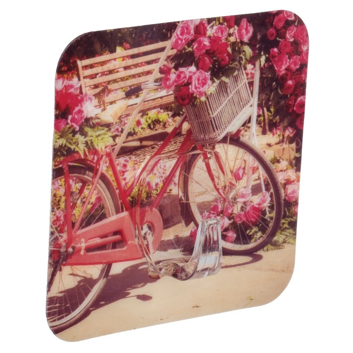 Cârlig autocolant plastic model bicicletă 7, 8x7, 8cm set