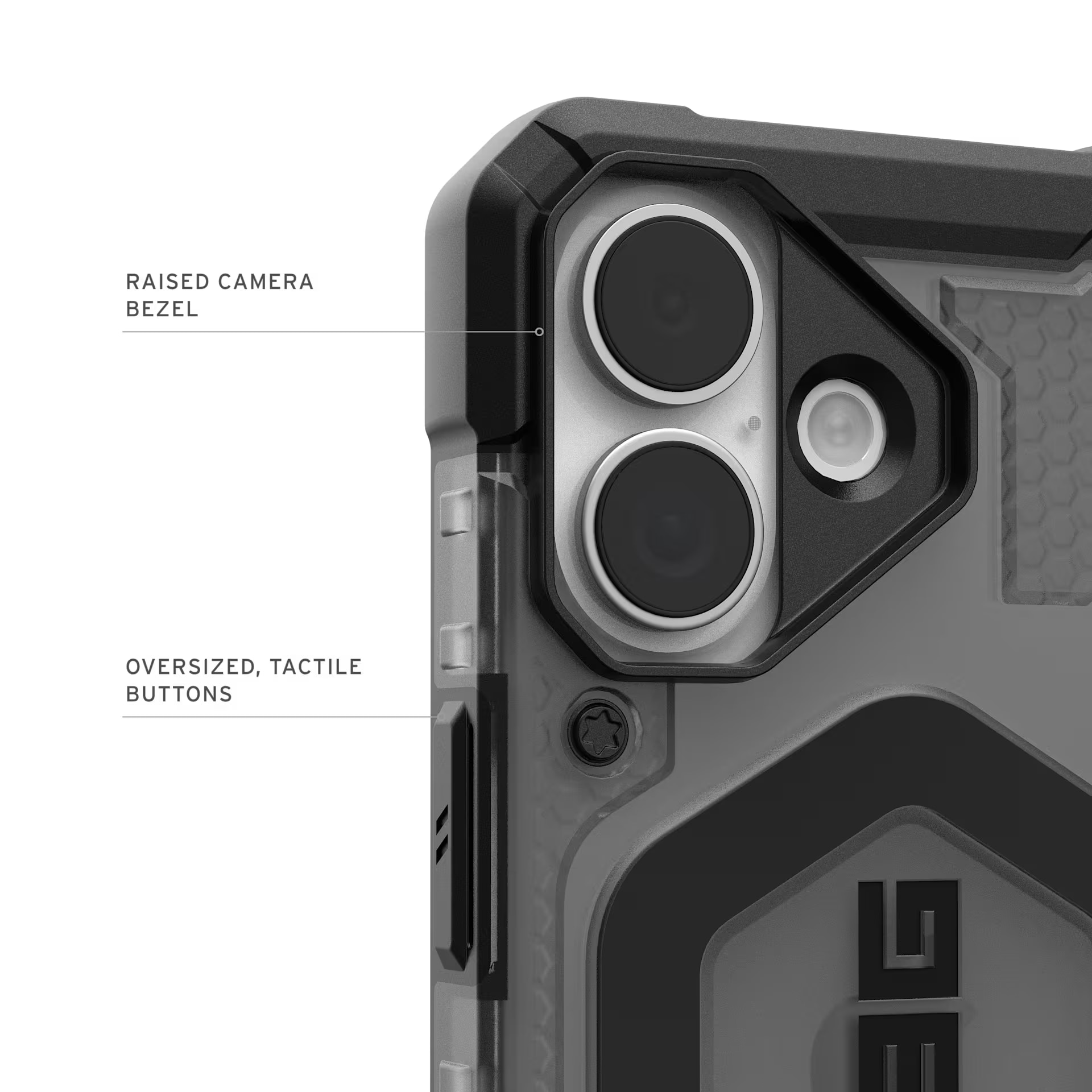 Husa de protectie UAG Pathfinder Clear MagSafe pentru iPhone 17, Ash/Black