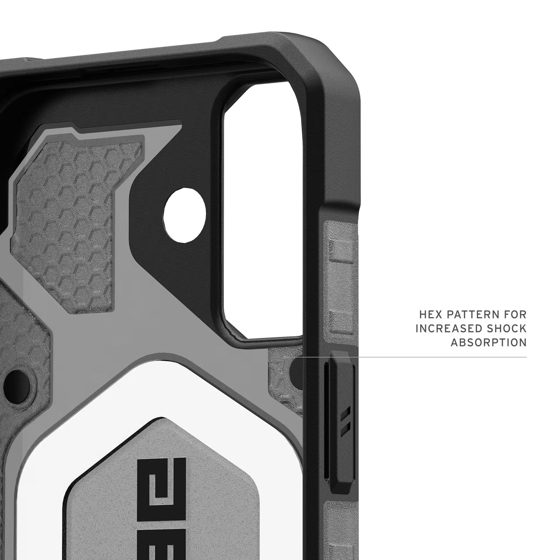 Husa de protectie UAG Pathfinder Clear MagSafe pentru iPhone 17, Ash/Black