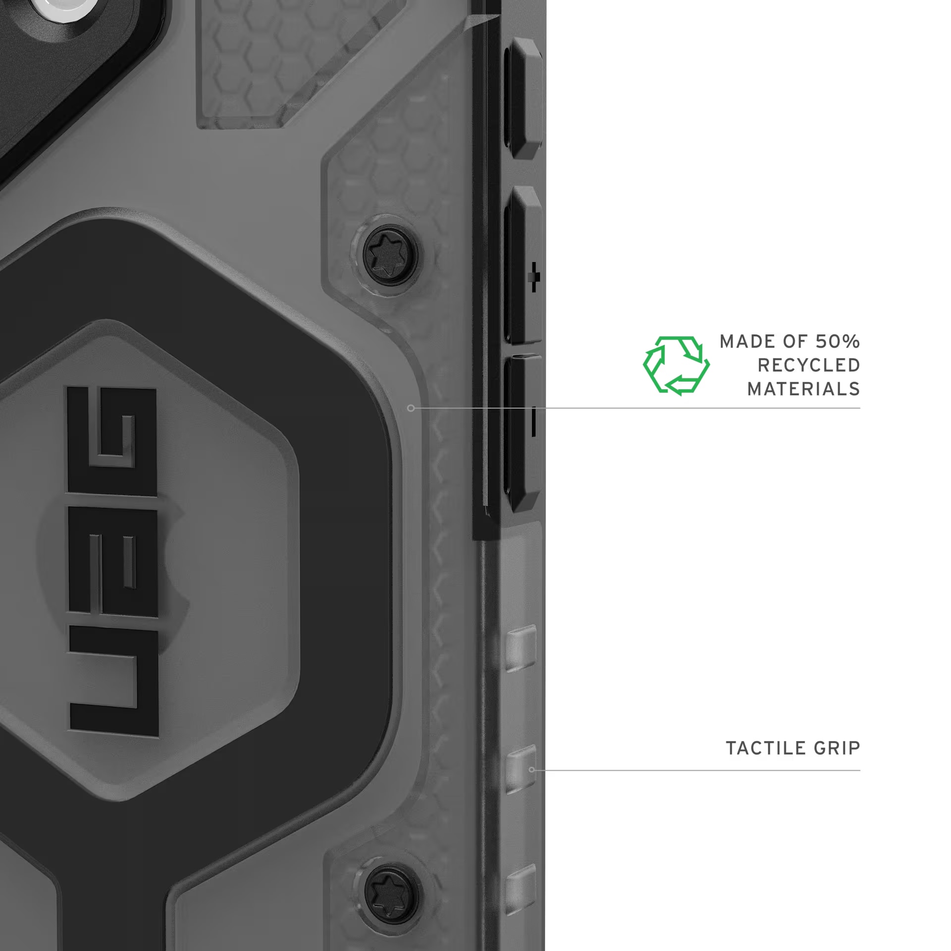 Husa de protectie UAG Pathfinder Clear MagSafe pentru iPhone 17, Ash/Black