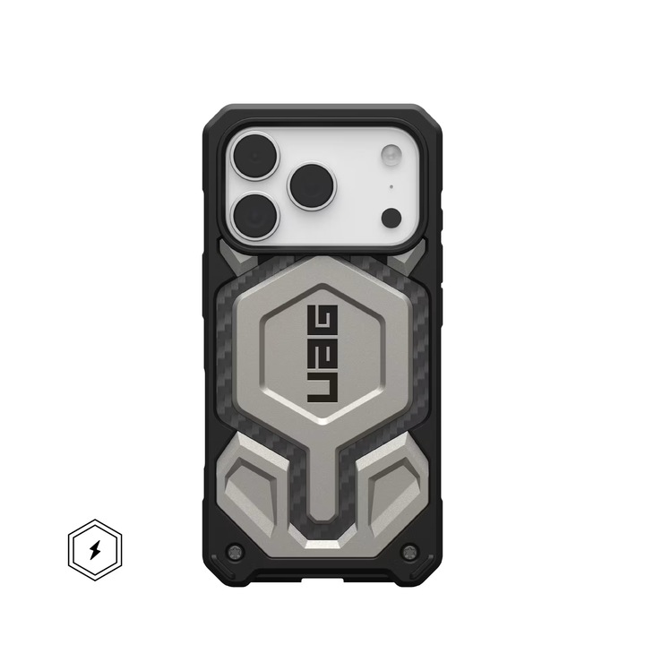 Husa de protectie UAG Monarch Pro pentru iPhone 17 Pro, Titanium