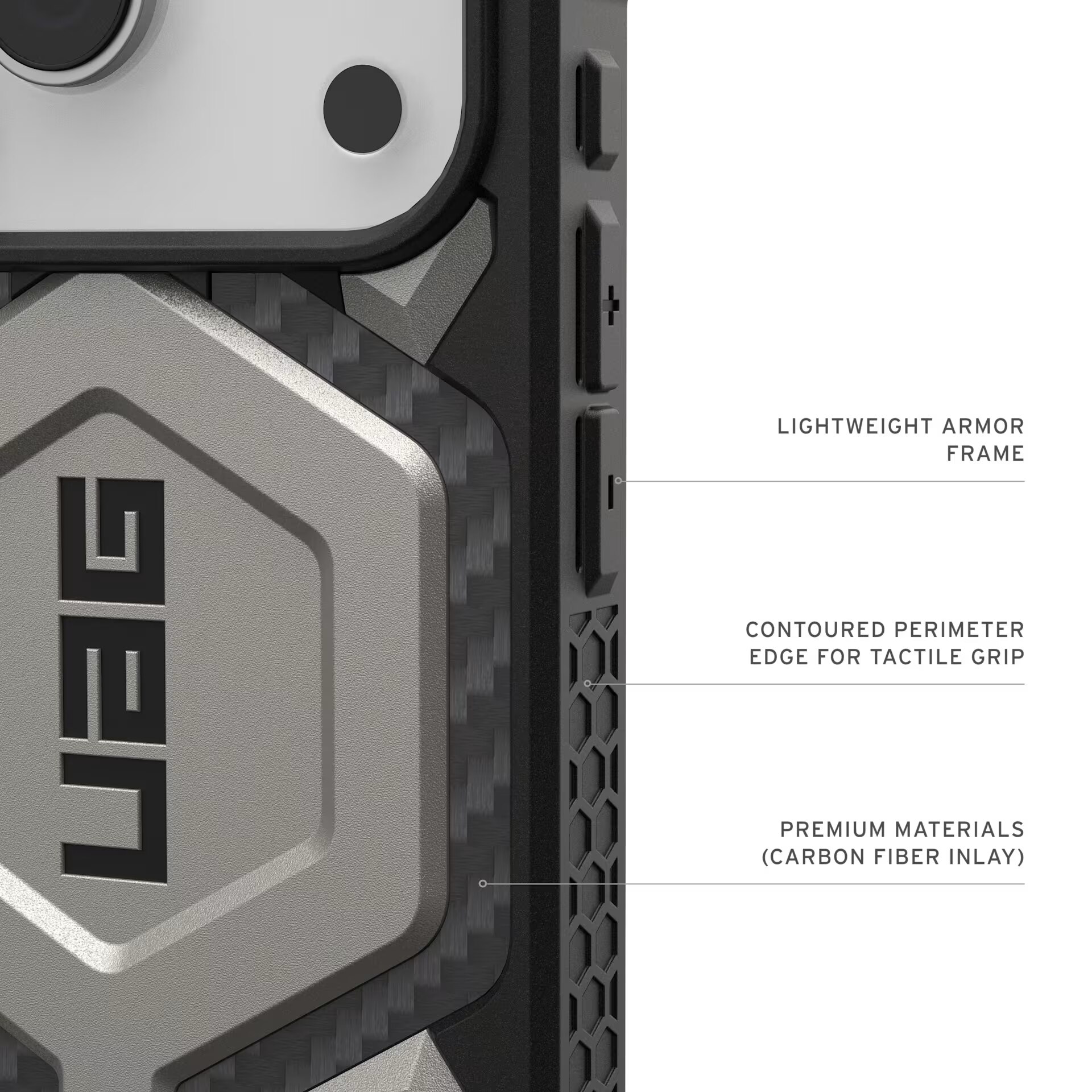 Husa de protectie UAG Monarch Pro pentru iPhone 17 Pro, Titanium