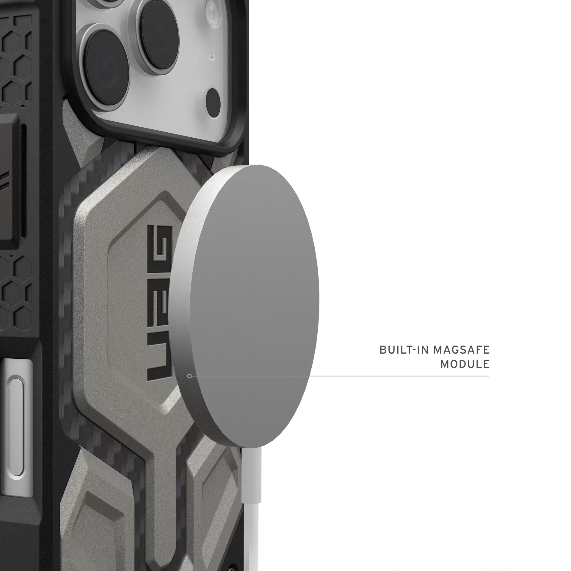 Husa de protectie UAG Monarch Pro pentru iPhone 17 Pro, Titanium