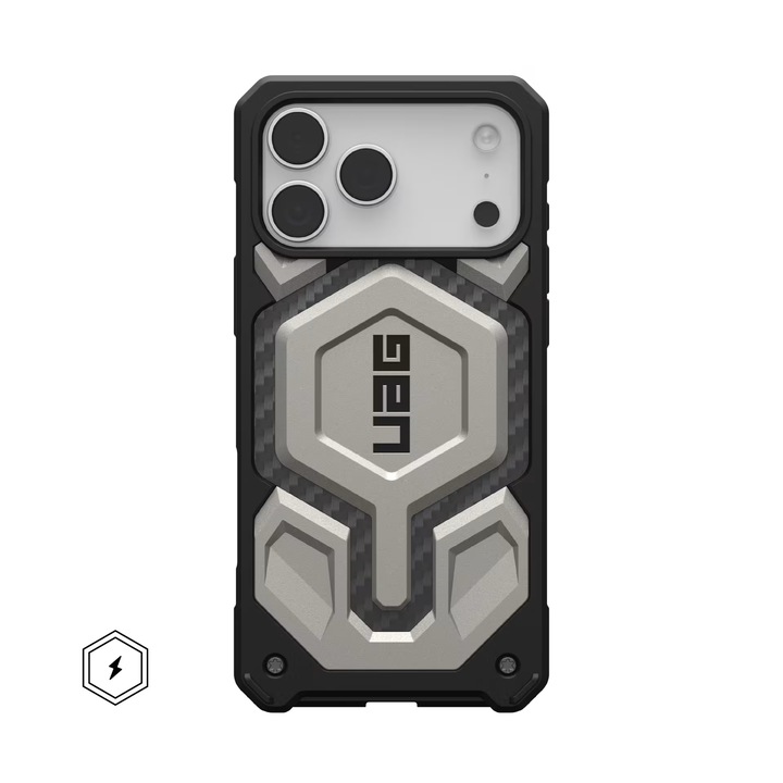 Husa de protectie UAG Monarch Pro pentru iPhone 17 Pro Max, Titanium