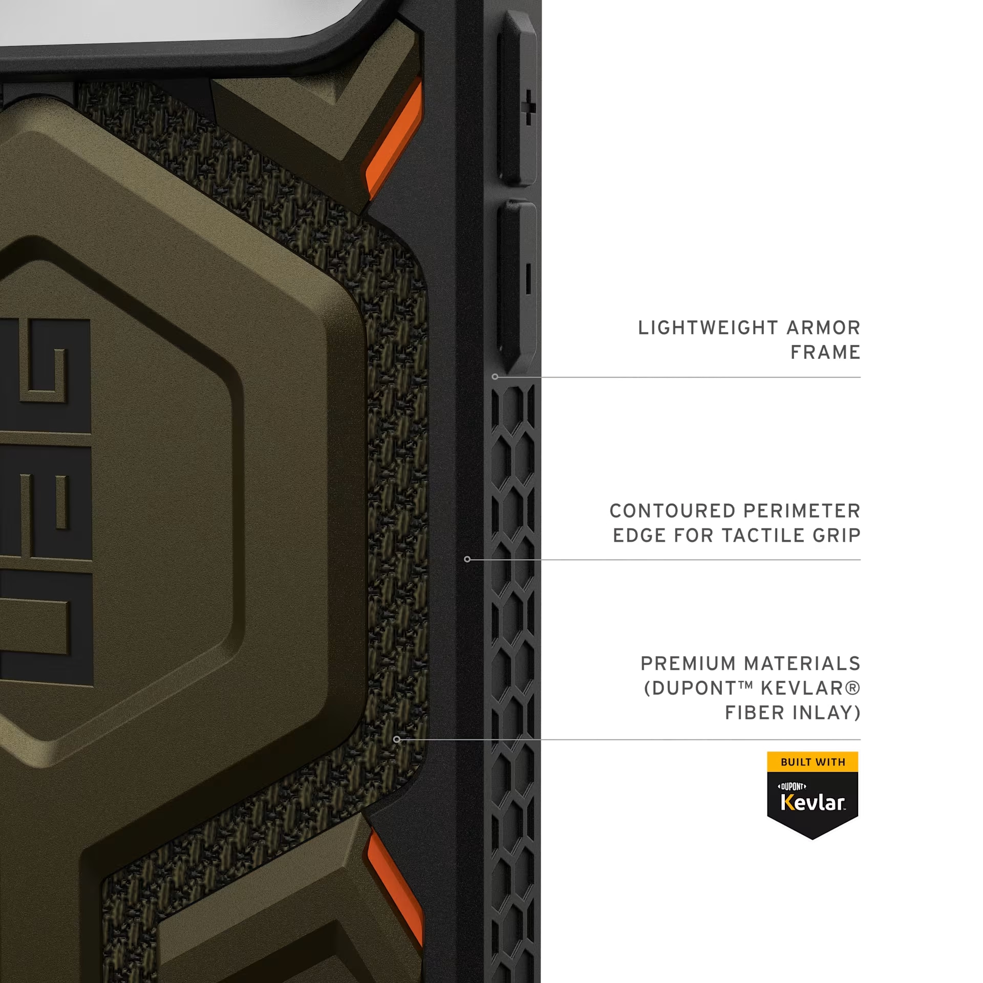 Husa de protectie UAG Monarch Pro pentru iPhone 17 Pro Max, Kevlar Element Green