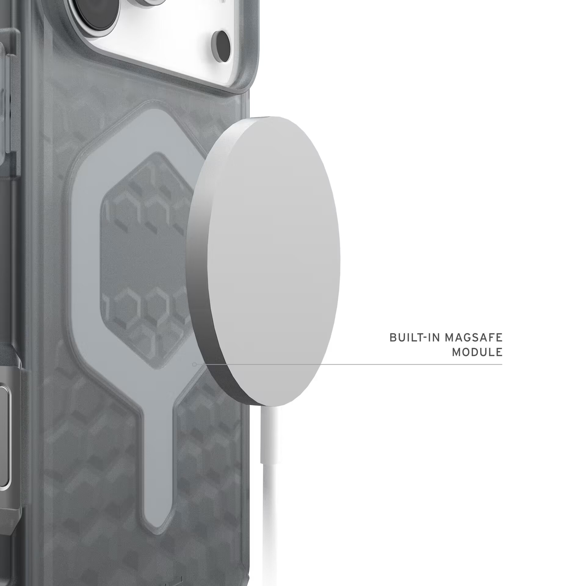 Husa de protectie UAG Essential Armor Magsafe pentru iPhone 17 Pro Max, Ash