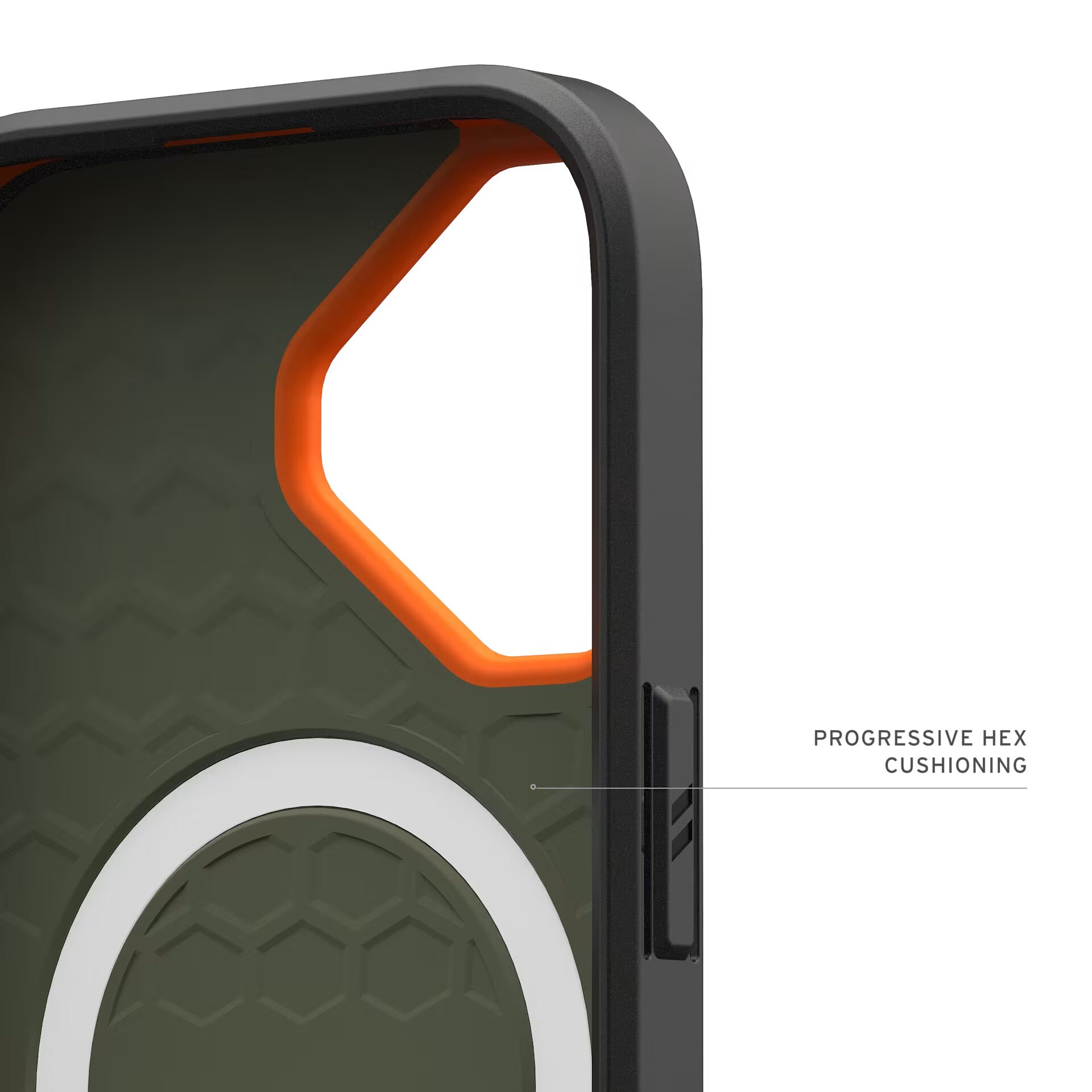 Husa de protectie UAG Civilian Magsafe pentru iPhone 17, Olive/Orange